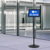 vidaXL Pedestal Plakatstand S&oslash;lv a4 PVC og St&aring;l