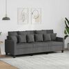 vidaXL 3-personers sofa 180 cm stof m&oslash;rkegr&aring;