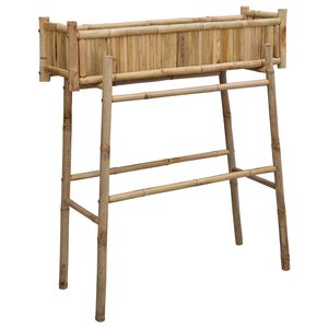 vidaXL Havekrukke med holder Naturfarvet 100 x 38 x 114 cm Bambus