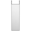 vidaXL d&oslash;rspejl 30x100 cm glas og aluminium sort
