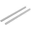 vidaXL Gevind Stang 2 pcs S&oslash;lv 6 x 120 mm St&aring;l