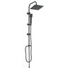 vidaXL Brusesystem Sort 47 x 20 x 95 cm Rustfrit st&aring;l