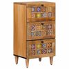 vidaXL Sideboard Naturfarvet 40 x 33 x 75 cm Massivt mangotr&aelig;