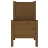 vidaXL plantekasse 245,5x44x75 cm massivt fyrretræ gyldenbrun