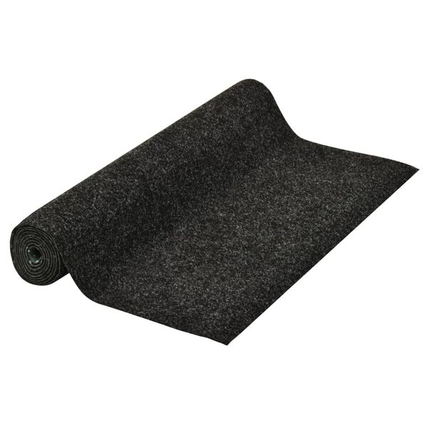 vidaXL kunstgr&aelig;s med knopper 4x1 m antracitgr&aring;