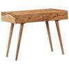 vidaXL skrivebord i massivt akacietr&aelig; 100 x 51 x 76 cm
