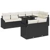 vidaXL Havesofa S&aelig;t 9 stk. Sort og Cream polyrattan
