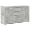vidaXL Sideboard med skuffe Beton Gr&aring; 120 x 36 x 69 cm Konstrueret tr&aelig;