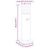 vidaXL udend&oslash;rs standerlamper 3 stk. med sensor 50 cm aluminium sort