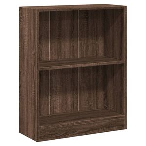 vidaXL bogreol 60x24x76 cm konstrueret tr&aelig; brun egetr&aelig;sfarve