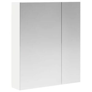 vidaXL Badev&aelig;relsesspejlskab Hvid 60 x 14,5 x 70 cm Konstrueret tr&aelig;