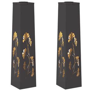 vidaXL Solar LED sti lys 2 stk. Varm hvid 18 x 18 x 80 cm