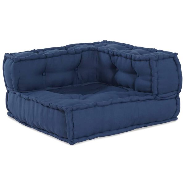 vidaXL Modulsofa 2 pcs Indigo 140 x 70 x 56 cm Stof
