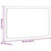 vidaXL badev&aelig;relsesspejl m. LED 60x8,5x38 cm konstrueret tr&aelig; sonoma-eg
