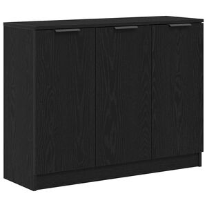 vidaXL Sideboard Sort eg 90,5 x 30 x 70 cm Konstrueret tr&aelig;