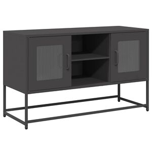 vidaXL tv-bord 100,5x39x60,5 cm st&aring;l sort