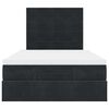 vidaXL osmannisk sengeramme med madrasser 120x200 cm fløjl sort