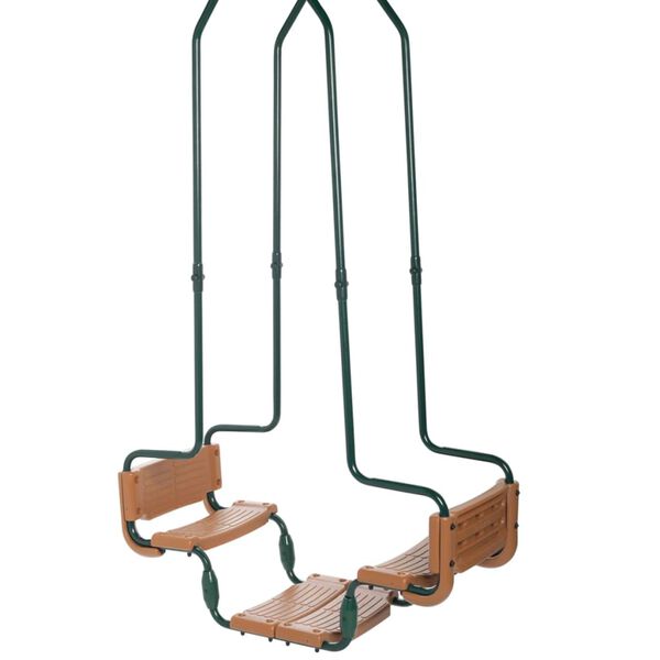 Swing King dobbelt gynge firkantet krog gr&oslash;n og brun 2521138