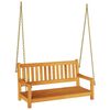 vidaXL Haveslynge b&aelig;nk 2 -Seater 110 x 56 x 58,5 cm Massivt Akacietr&aelig;
