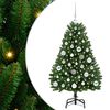 vidaXL Kunstigt Hinged Juletr&aelig; 150 LED'er Gr&oslash;n 120 cm PVC og St&aring;l