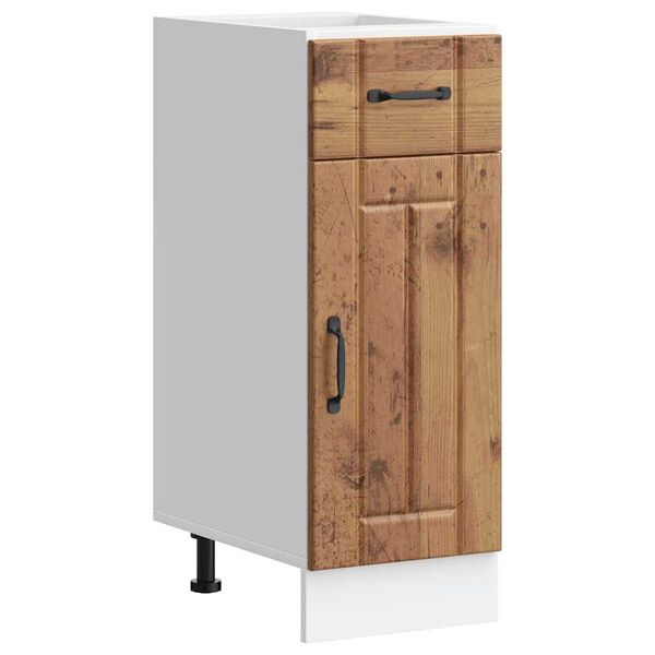 vidaXL k&oslash;kkenunderskab Lucca konstrueret tr&aelig; antikt tr&aelig;