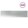 vidaXL pl&aelig;nekanter 20 stk. 25x103 cm galvaniseret st&aring;l