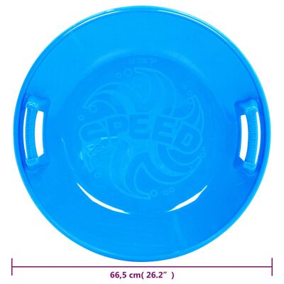 vidaXL rund kælk 66,5 cm PP blå