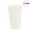 vidaXL kaffekopper af papir 1000 stk. 16oz 400ml hvid