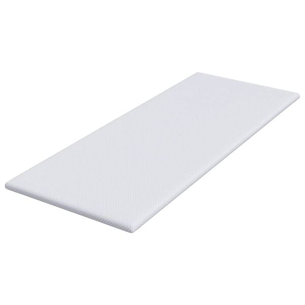 vidaXL Madras topper Hvid 70 x 200 cm Jacquard Stof