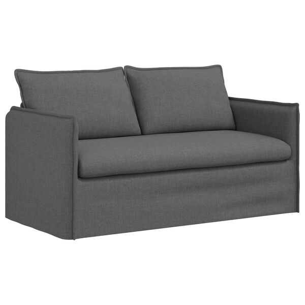 vidaXL Sofa M&oslash;rkegr&aring; 156 x 82 x 85 cm Stof