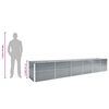 vidaXL forh&oslash;jet plantekasse 480x80x77 cm galvaniseret st&aring;l gr&aring;
