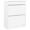 vidaXL skoskab ALTA 77x35x96 cm massivt fyrretr&aelig; hvid