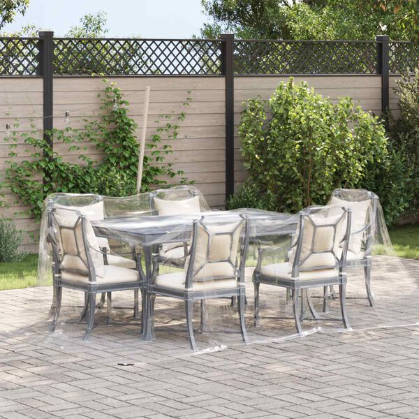 vidaXL Tarpulin Transparent 3 x 4 m PVC