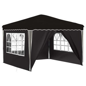 vidaXL Pop-up Festtelt 288 x 288 x 245 cm Sort Oxford stof