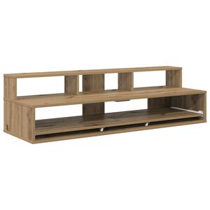 vidaXL Studiobord Artisan-eg 130 x 42,5 x 36 cm Konstrueret tr&aelig;