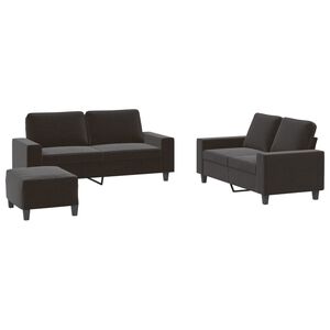 vidaXL sofas&aelig;t 3 dele stof sort