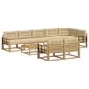 vidaXL Udend&oslash;rs sofagruppe 9 stk. 8-personers Hvid og Beige Polyester