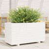 vidaXL plantekasse 90x40x49,5 cm massivt fyrretr&aelig; hvid