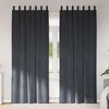 vidaXL M&oslash;rkl&aelig;gningsgardiner 2 pcs Lysegr&aring; 140 x 245 cm Fl&oslash;jl