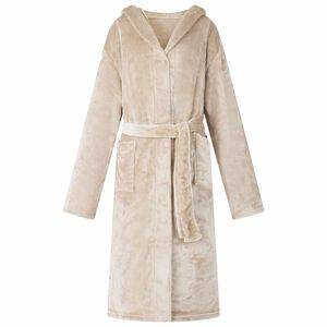 vidaXL Badek&aring;be med h&aelig;tte Beige S Flannel