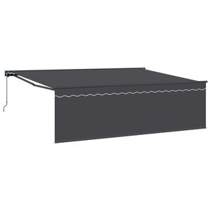 vidaXL Udtr&aelig;kkelig markise Antracit 450 &times; 300 cm