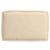 vidaXL Pude Beige 60 x 40 x 8 cm Oxford stof