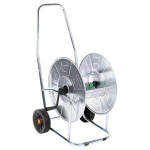 vidaXL slangetromle til 80 m 3/4" slange st&aring;l
