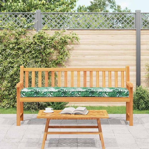 vidaXL Pallet pude Blomstret Bladm&oslash;nster 200 x 40 x 8 cm Oxford Stof