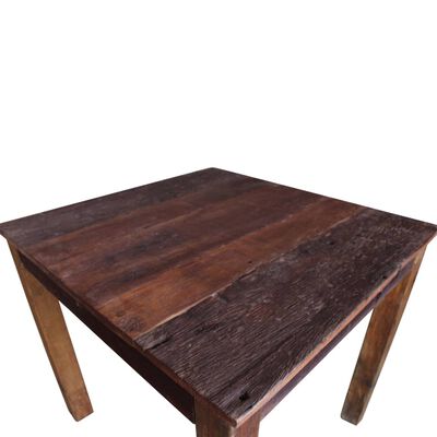vidaXL spisebord i massivt genanvendt træ 82 x 80 x 76 cm