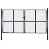 vidaXL havel&aring;ge i net galvaniseret st&aring;l 300x175 cm gr&aring;