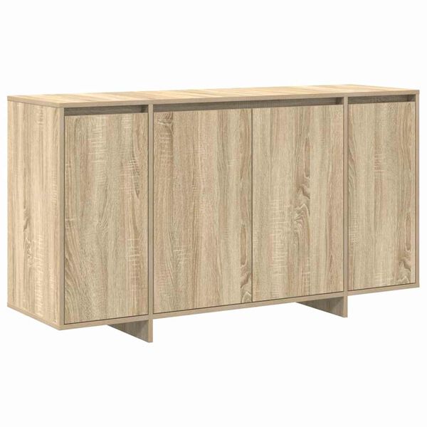 vidaXL Sideboard Sonoma eg 135 x 41 x 75 cm Konstrueret tr&aelig;