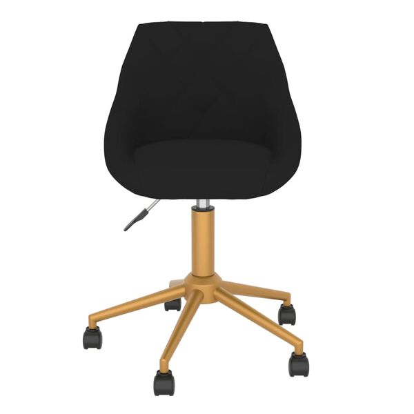 vidaXL drejelige spisebordsstole 4 stk. fl&oslash;jl sort