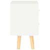 vidaXL sengeskabe 2 stk. 40 x 30 x 50 cm massivt fyrretræ hvid