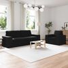 vidaXL Sofa 180cm 2 pcs Sort Metal
